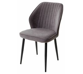 Стул VENA, цвет B28 Темно-серый, велюр / черный каркас М-City | Интернет магазин мебели и декора LifeDekor