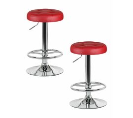 Набор 2 шт Табурет барный DOBRIN BRUNO, бордовый, Вариант: бордовый | Интернет магазин мебели и декора LifeDekor