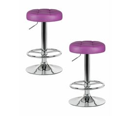 Набор 2 шт Табурет барный DOBRIN BRUNO, фиолетовый, Вариант: фиолетовый | Интернет магазин мебели и декора LifeDekor