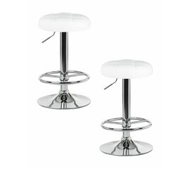 Набор 2 шт Табурет барный DOBRIN BRUNO, белый, Вариант: белый | Интернет магазин мебели и декора LifeDekor