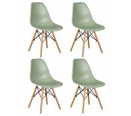 Набор 4 шт Стул обеденный DOBRIN DSW, ножки светлый бук, цвет мятный (NX-G-09), Вариант: ножки светлый бук, цвет мятный (NX-G-09) | Интернет магазин мебели и декора LifeDekor