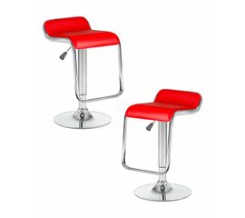 Набор 2 шт Стул барный DOBRIN CRACK, красный, Вариант: красный | Интернет магазин мебели и декора LifeDekor
