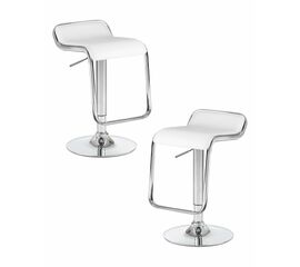 Набор 2 шт Стул барный DOBRIN CRACK, белый, Вариант: белый | Интернет магазин мебели и декора LifeDekor