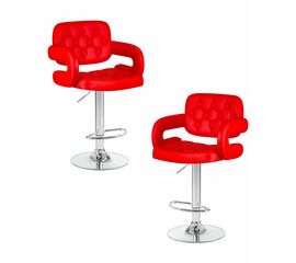 Набор 2 шт Стул барный DOBRIN TIESTO, красный, Вариант: красный | Интернет магазин мебели и декора LifeDekor