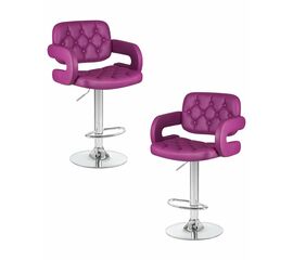 Набор 2 шт Стул барный DOBRIN TIESTO, фиолетовый, Вариант: фиолетовый | Интернет магазин мебели и декора LifeDekor