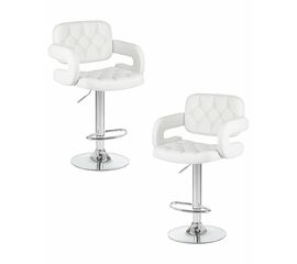 Набор 2 шт Стул барный DOBRIN TIESTO, белый, Вариант: белый | Интернет магазин мебели и декора LifeDekor