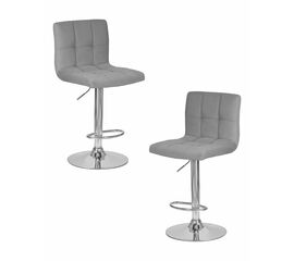 Набор 2 шт Стул барный DOBRIN CANDY, серый велюр (MJ9-75), Вариант: серый велюр (MJ9-75) | Интернет магазин мебели и декора LifeDekor