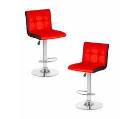Набор 2 шт Стул барный DOBRIN CANDY, красно-чёрный, Вариант: красно-чёрный | Интернет магазин мебели и декора LifeDekor