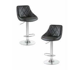 Набор 2 шт Стул барный DOBRIN LOGAN, чёрный, Вариант: чёрный | Интернет магазин мебели и декора LifeDekor