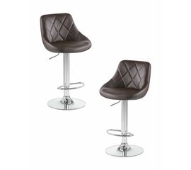Набор 2 шт Стул барный DOBRIN LOGAN, коричневый, Вариант: коричневый | Интернет магазин мебели и декора LifeDekor