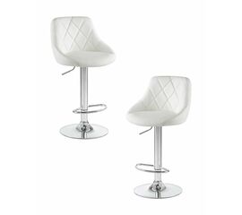 Набор 2 шт Стул барный DOBRIN LOGAN, белый, Вариант: белый | Интернет магазин мебели и декора LifeDekor