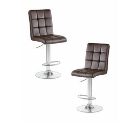 Набор 2 шт Стул барный DOBRIN KRUGER, коричневый, Вариант: коричневый | Интернет магазин мебели и декора LifeDekor