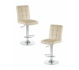 Набор 2 шт Стул барный DOBRIN KRUGER, кремовый, Вариант: кремовый | Интернет магазин мебели и декора LifeDekor