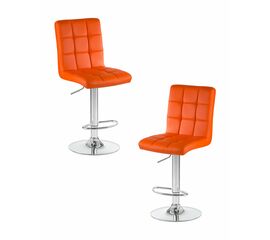 Набор 2 шт Стул барный DOBRIN KRUGER, оранжевый, Вариант: оранжевый | Интернет магазин мебели и декора LifeDekor