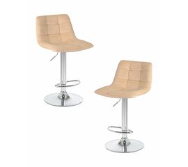 Набор 2 шт Стул барный DOBRIN TAILOR, бежевый велюр (MJ9-10), Вариант: бежевый велюр (MJ9-10) | Интернет магазин мебели и декора LifeDekor