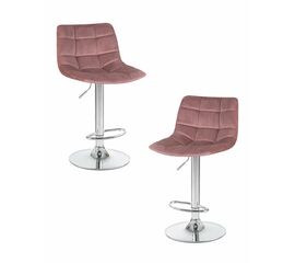 Набор 2 шт Стул барный DOBRIN TAILOR, пудрово-розовый велюр (MJ9-32), Вариант: пудрово-розовый велюр (MJ9-32) | Интернет магазин мебели и декора LifeDekor