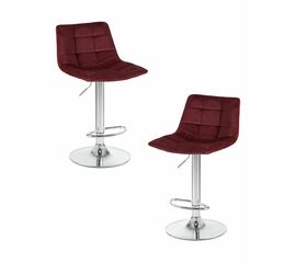 Набор 2 шт Стул барный DOBRIN TAILOR, винный велюр (MJ9-35), Вариант: винный велюр (MJ9-35) | Интернет магазин мебели и декора LifeDekor