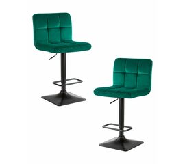 Набор 2 шт Стул барный DOBRIN DOMINIC, зеленый велюр (MJ9-88), Вариант: зеленый велюр (MJ9-88) | Интернет магазин мебели и декора LifeDekor