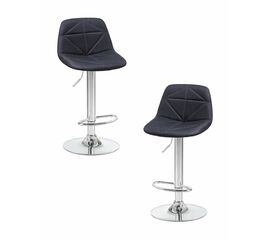Набор 2 шт Стул барный DOBRIN DINA, чёрный, Вариант: чёрный | Интернет магазин мебели и декора LifeDekor