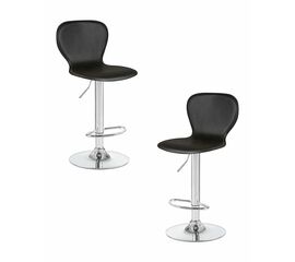 Набор 2 шт Стул барный DOBRIN ELISA, чёрный, Вариант: чёрный | Интернет магазин мебели и декора LifeDekor