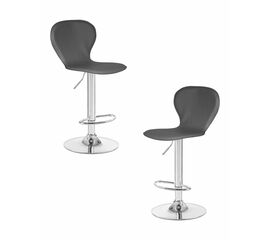 Набор 2 шт Стул барный DOBRIN ELISA, серый, Вариант: серый | Интернет магазин мебели и декора LifeDekor