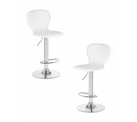 Набор 2 шт Стул барный DOBRIN ELISA, белый, Вариант: белый | Интернет магазин мебели и декора LifeDekor