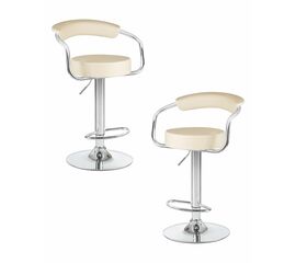 Набор 2 шт Стул барный DOBRIN MARTA, кремовый, Вариант: кремовый | Интернет магазин мебели и декора LifeDekor