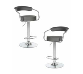 Набор 2 шт Стул барный DOBRIN MARTA, серый, Вариант: серый | Интернет магазин мебели и декора LifeDekor