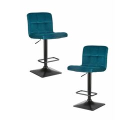 Набор 2 шт Стул барный DOBRIN DOMINIC, морской волны велюр (MJ9-99), Вариант: морской волны велюр (MJ9-99) | Интернет магазин мебели и декора LifeDekor
