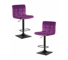 Набор 2 шт Стул барный DOBRIN DOMINIC, фиолет велюр (MJ9-58), Вариант: фиолет велюр (MJ9-58) | Интернет магазин мебели и декора LifeDekor