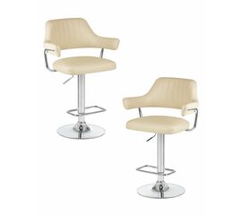 Набор 2 шт Стул барный DOBRIN CHARLY, кремовый, Вариант: кремовый | Интернет магазин мебели и декора LifeDekor
