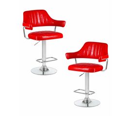Набор 2 шт Стул барный DOBRIN CHARLY, красный крокодил, Вариант: красный крокодил | Интернет магазин мебели и декора LifeDekor
