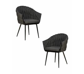 Набор 2 шт Стул обеденный DOBRIN MATILDA, графитовая ткань (LAR-275-21), Вариант: графитовая ткань (LAR-275-21) | Интернет магазин мебели и декора LifeDekor