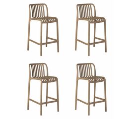 Набор 4 шт Стул полубарный DOBRIN CHLOE, бежевый, Вариант: бежевый | Интернет магазин мебели и декора LifeDekor