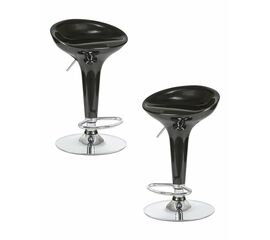 Набор 2 шт Стул барный DOBRIN BOMBA, чёрный, Вариант: чёрный | Интернет магазин мебели и декора LifeDekor