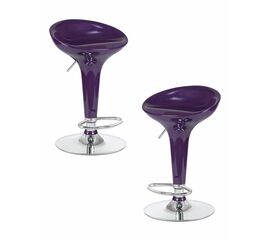 Набор 2 шт Стул барный DOBRIN BOMBA, фиолетовый металлик, Вариант: фиолетовый металлик | Интернет магазин мебели и декора LifeDekor