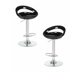 Набор 2 шт Стул барный DOBRIN DISCO, чёрный, Вариант: чёрный | Интернет магазин мебели и декора LifeDekor