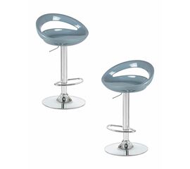 Набор 2 шт Стул барный DOBRIN DISCO, серый, Вариант: серый | Интернет магазин мебели и декора LifeDekor