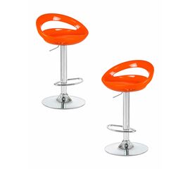 Набор 2 шт Стул барный DOBRIN DISCO, оранжевый, Вариант: оранжевый | Интернет магазин мебели и декора LifeDekor