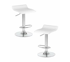 Набор 2 шт Стул барный DOBRIN TOMMY, белый, Вариант: белый | Интернет магазин мебели и декора LifeDekor