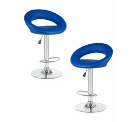 Набор 2 шт Стул барный DOBRIN MIRA, синий, Вариант: синий | Интернет магазин мебели и декора LifeDekor