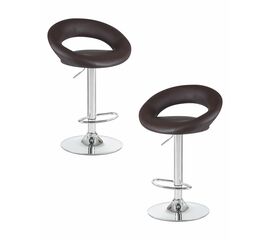 Набор 2 шт Стул барный DOBRIN MIRA, коричневый, Вариант: коричневый | Интернет магазин мебели и декора LifeDekor