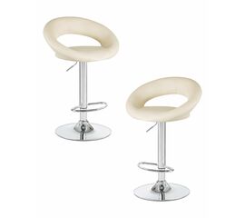 Набор 2 шт Стул барный DOBRIN MIRA, кремовый, Вариант: кремовый | Интернет магазин мебели и декора LifeDekor