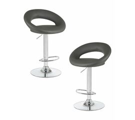 Набор 2 шт Стул барный DOBRIN MIRA, серый, Вариант: серый | Интернет магазин мебели и декора LifeDekor