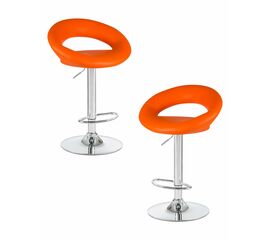 Набор 2 шт Стул барный DOBRIN MIRA, оранжевый, Вариант: оранжевый | Интернет магазин мебели и декора LifeDekor