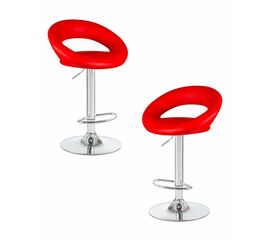 Набор 2 шт Стул барный DOBRIN MIRA, красный, Вариант: красный | Интернет магазин мебели и декора LifeDekor