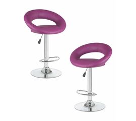 Набор 2 шт Стул барный DOBRIN MIRA, фиолетовый, Вариант: фиолетовый | Интернет магазин мебели и декора LifeDekor
