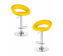 Набор 2 шт Стул барный DOBRIN MIRA, жёлтый, Вариант: жёлтый | Интернет магазин мебели и декора LifeDekor