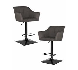 Набор 2 шт Стул барный DOBRIN RALF, темно-серый (LAR-106D-26), Вариант: темно-серый (LAR-106D-26) | Интернет магазин мебели и декора LifeDekor