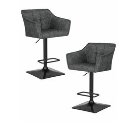 Набор 2 шт Стул барный DOBRIN RALF, серый твид (LEO11), Вариант: серый твид (LEO11) | Интернет магазин мебели и декора LifeDekor